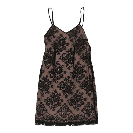 Vintage L'Altra Moda Dress - Small Brown Viscose Blend