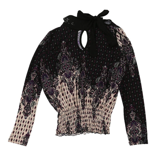 Vintage Sarah Chole Blouse - Small Multicoloured Polyester Blend