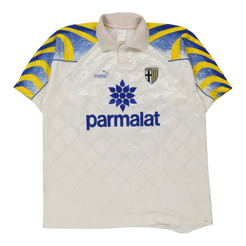 Vintage white Parma Puma Football Shirt - mens large