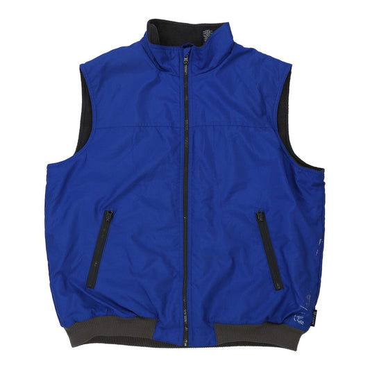 Vintage Chaps Ralph Lauren Gilet - XL Blue Polyester