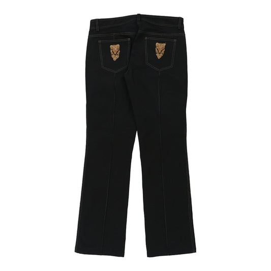 Vintage Cavalli Class Jeans - 34W UK 12 Black Cotton
