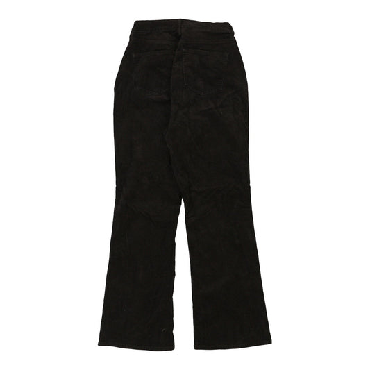 Vintage Uniqlo Flared Trousers - 27W UK 10 Black Cotton