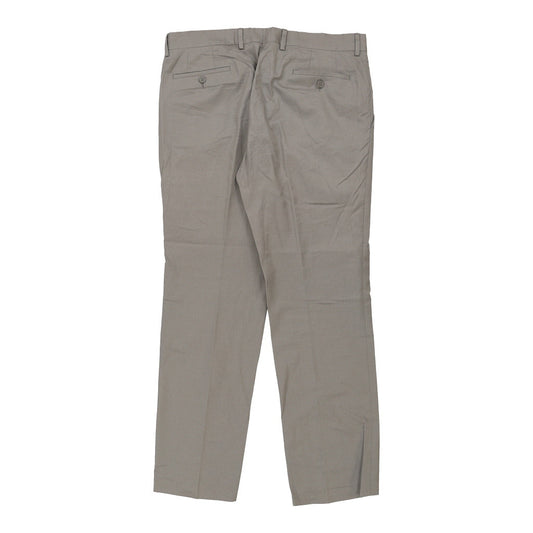 Vintage Calvin Klein Trousers - 36W 32L Grey Cotton