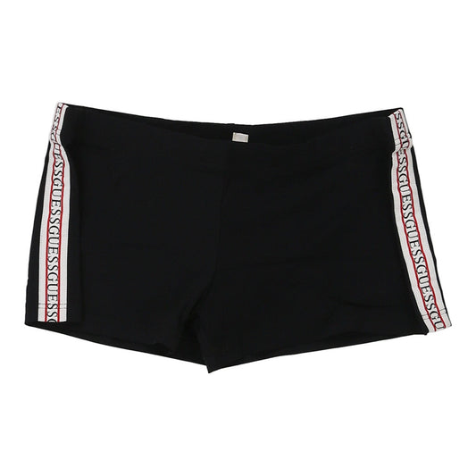 Vintage Guess Swim Shorts - Small Black Polyester