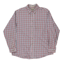  L.L.Bean Checked Patterned Shirt - Large Red Cotton - Thrifted.com