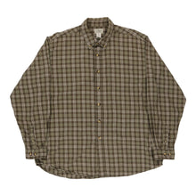  L.L.Bean Checked Patterned Shirt - XL Green Cotton - Thrifted.com