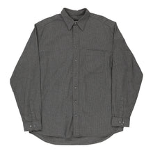  Eddie Bauer Checked Patterned Shirt - XL Grey Cotton - Thrifted.com