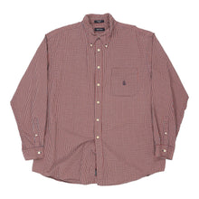  Nautica Checked Shirt - XL Red Cotton - Thrifted.com