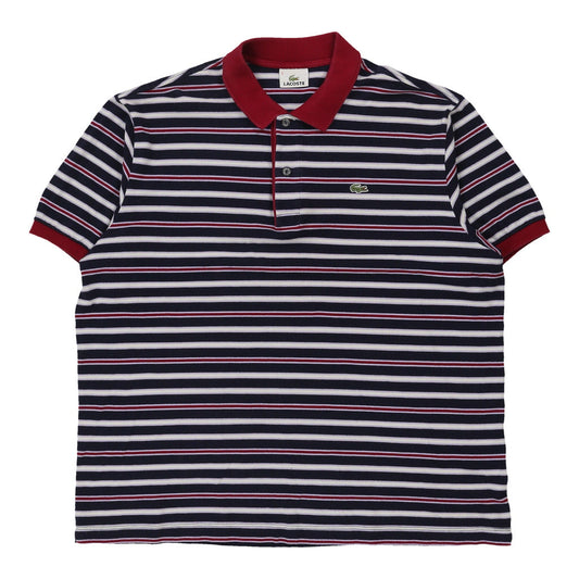 Vintage multicoloured Lacoste Polo Shirt - mens x-large