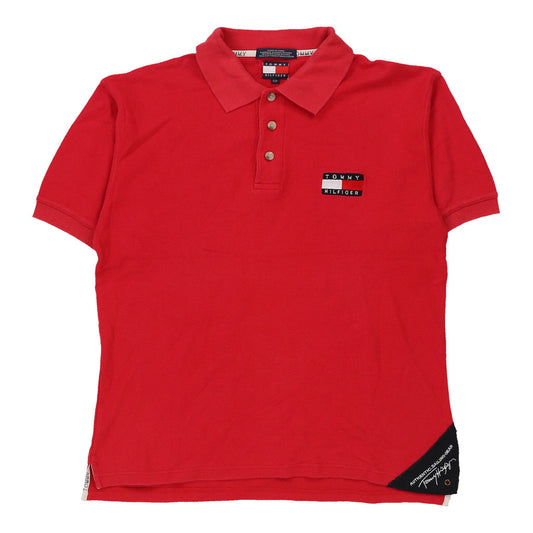 Vintage red Tommy Hilfiger Polo Shirt - mens small