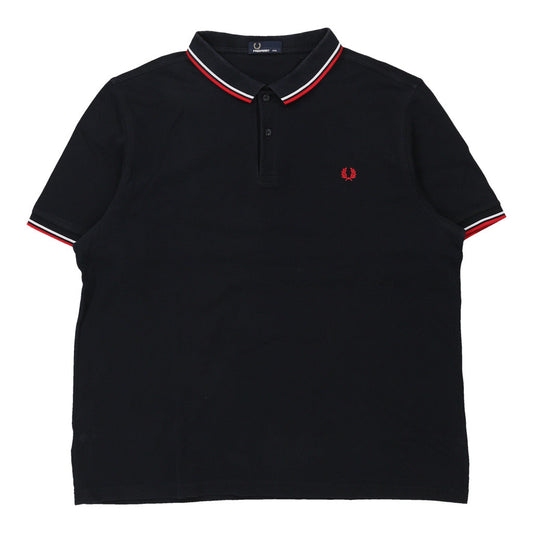 Vintage navy Fred Perry Polo Shirt - mens xxx-large