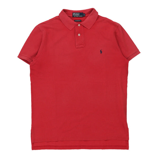 Vintage red Ralph Lauren Polo Shirt - mens medium