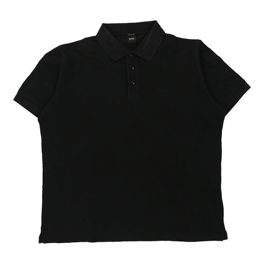Vintage black Pima Cotton Hugo Boss Polo Shirt - mens xx-large