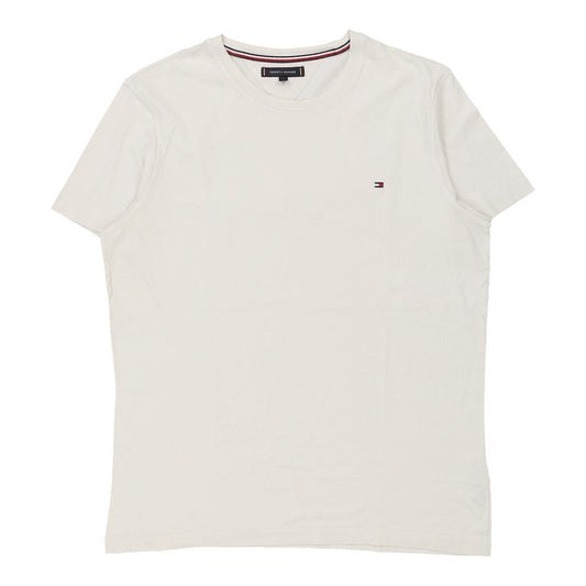 Vintage white Tommy Hilfiger T-Shirt - mens large
