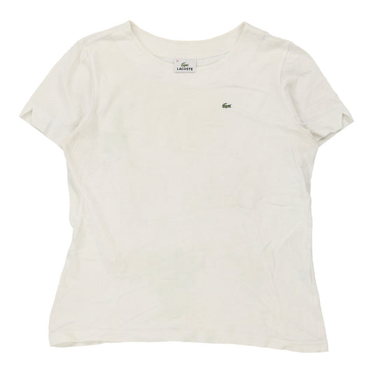 Vintage white Lacoste T-Shirt - womens medium