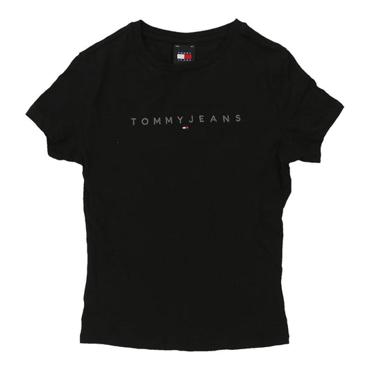 Vintage black Tommy Jeans T-Shirt - womens x-small