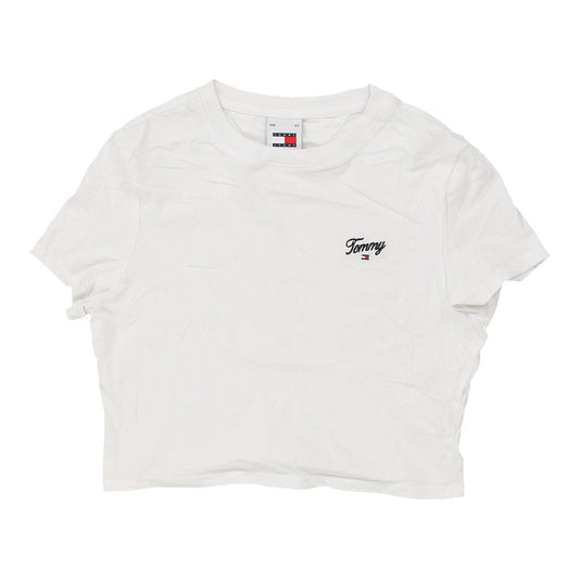 Vintage white Tommy Jeans T-Shirt - womens small