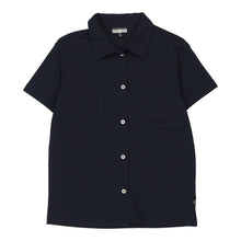 Belfe Short Sleeve Shirt - Medium Navy Polyamide - Thrifted.com