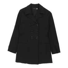  Imperial Coat - Small Black Viscose Blend - Thrifted.com