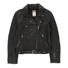  Vintage black Trf Outerwear Leather Jacket - womens large