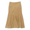 Vintage beige Monica Magni Midi Skirt - womens 29" waist
