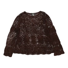  Vintage brown Studio Mb Crochet Top - womens medium