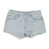 Vintage blue 501 Levis Denim Shorts - womens 34" waist