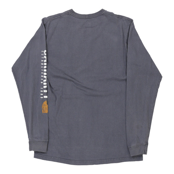 Vintage grey Carhartt Long Sleeve T-Shirt - mens medium