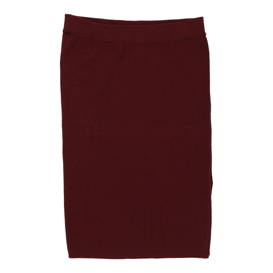 Vintage burgundy Le Maglie Di Dolce & Gabbana Pencil Skirt - womens 33" waist