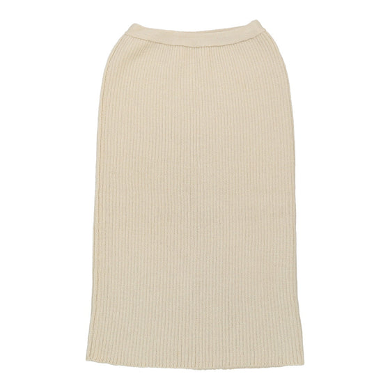 Vintage beige Onyx Cord Skirt - womens 30" waist