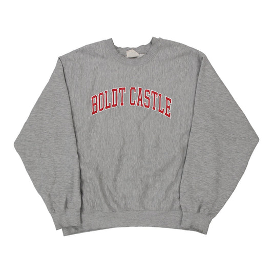 Vintage grey Boldt Castle Pro-Weave Sweatshirt - mens large