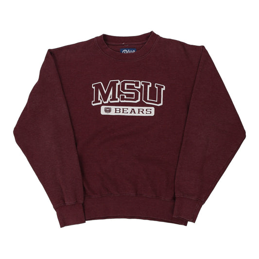 Vintage burgundy MSU Bears Blue 84 Sweatshirt - mens small