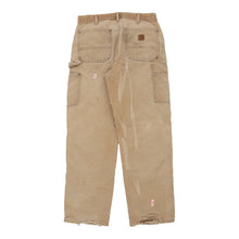  Vintage beige Lightly Worn Carhartt Carpenter Trousers - mens 31" waist