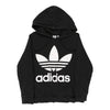 Adidas Spellout Hoodie - Small Black Cotton - Thrifted.com