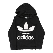  Adidas Spellout Hoodie - Small Black Cotton - Thrifted.com