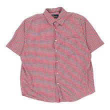  Nautica Checked Short Sleeve Shirt - XL Red Cotton - Thrifted.com