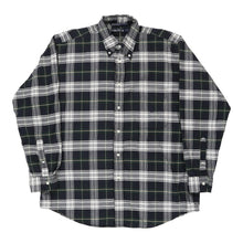  Nautica Checked Shirt - Large Black Cotton - Thrifted.com
