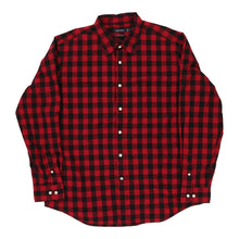  Nautica Checked Shirt - XL Red Cotton - Thrifted.com