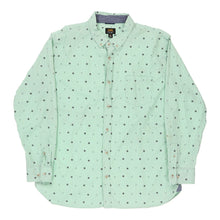  Lee Patterned Shirt - XL Green Cotton - Thrifted.com