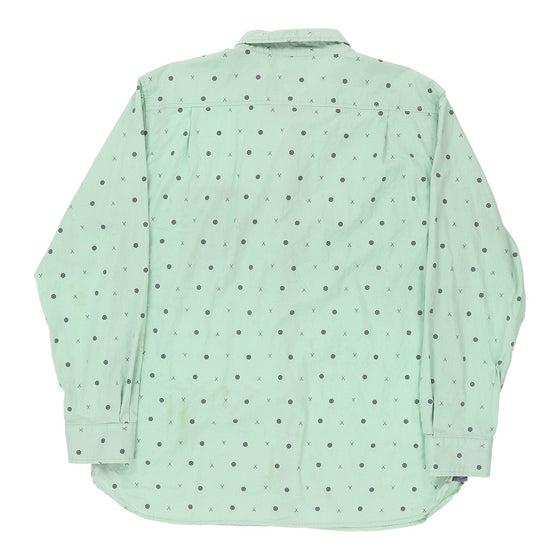 Lee Patterned Shirt - XL Green Cotton - Thrifted.com