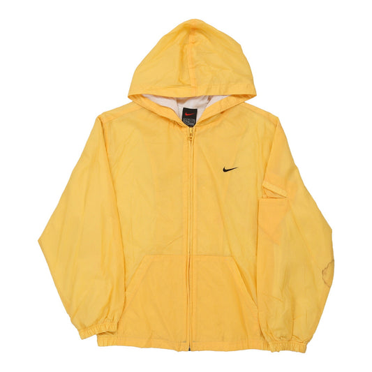 Vintage Age 14-15 Nike Jacket - Large Yellow Polyester