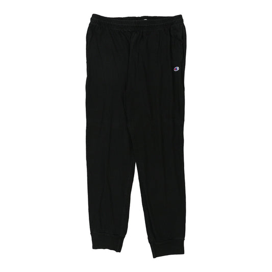 Vintage Champion Joggers - Large Black Cotton