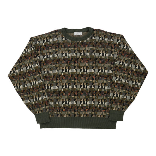 Vintage Made in USA Tricots St. Raphael Tricots St. Raphael Jumper - XL Green Cotton Blend