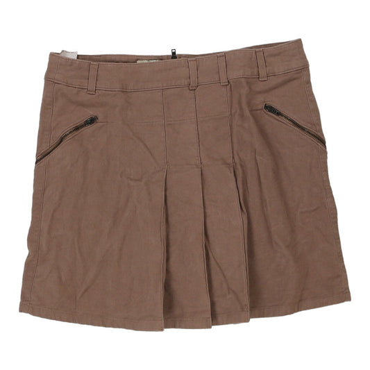 Vintage brown Rifle Mini Skirt - womens 30" waist
