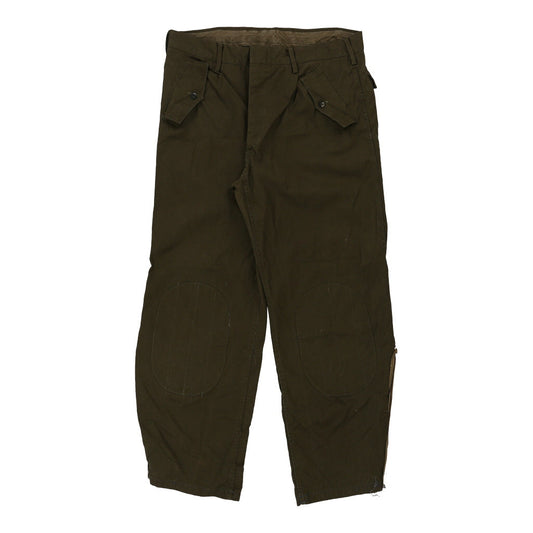 Vintage khaki Unbranded Trousers - mens 34" waist