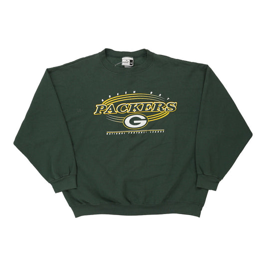Vintage Green Bay Packers Puma NFL Sweatshirt - 2XL Green Cotton
