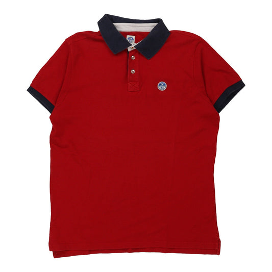 Vintage North Sails Polo Shirt - XL Red Cotton