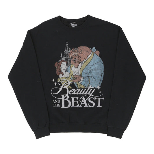 Vintage black Beauty And The Beast Disney Sweatshirt - womens x-large