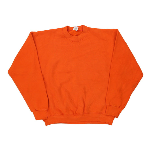 Vintage orange Made in USA Fruit Of The Loom Sweatshirt - mens x-large