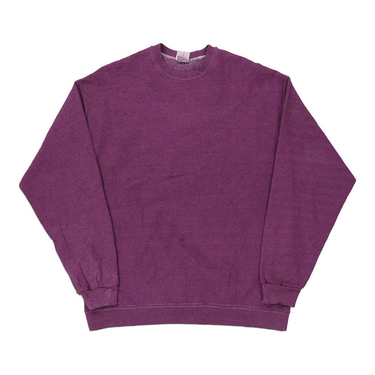 Vintage purple Hanes Sweatshirt - mens medium